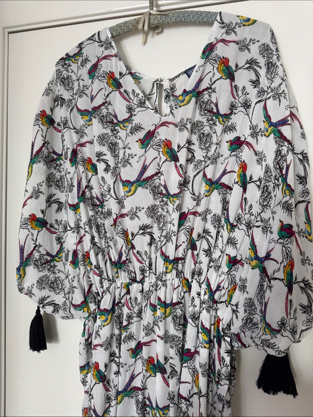 Vilebrequin White romper with Multicolor Parrot Print - Picture 2 of 7